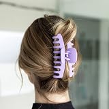 FRAMAR Large Hair Claw Clip – Extra Large, Matte Finish, 4 Color Pack view 2
