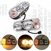 HECASA Halogen Snow Plow Headlight Lamps Kit Compatible with Boss Western | Universal Compatible with Boss Western Meyer Blizzard Curtis, Enhanced Visibility, Long Lasting Light, Super Brightness