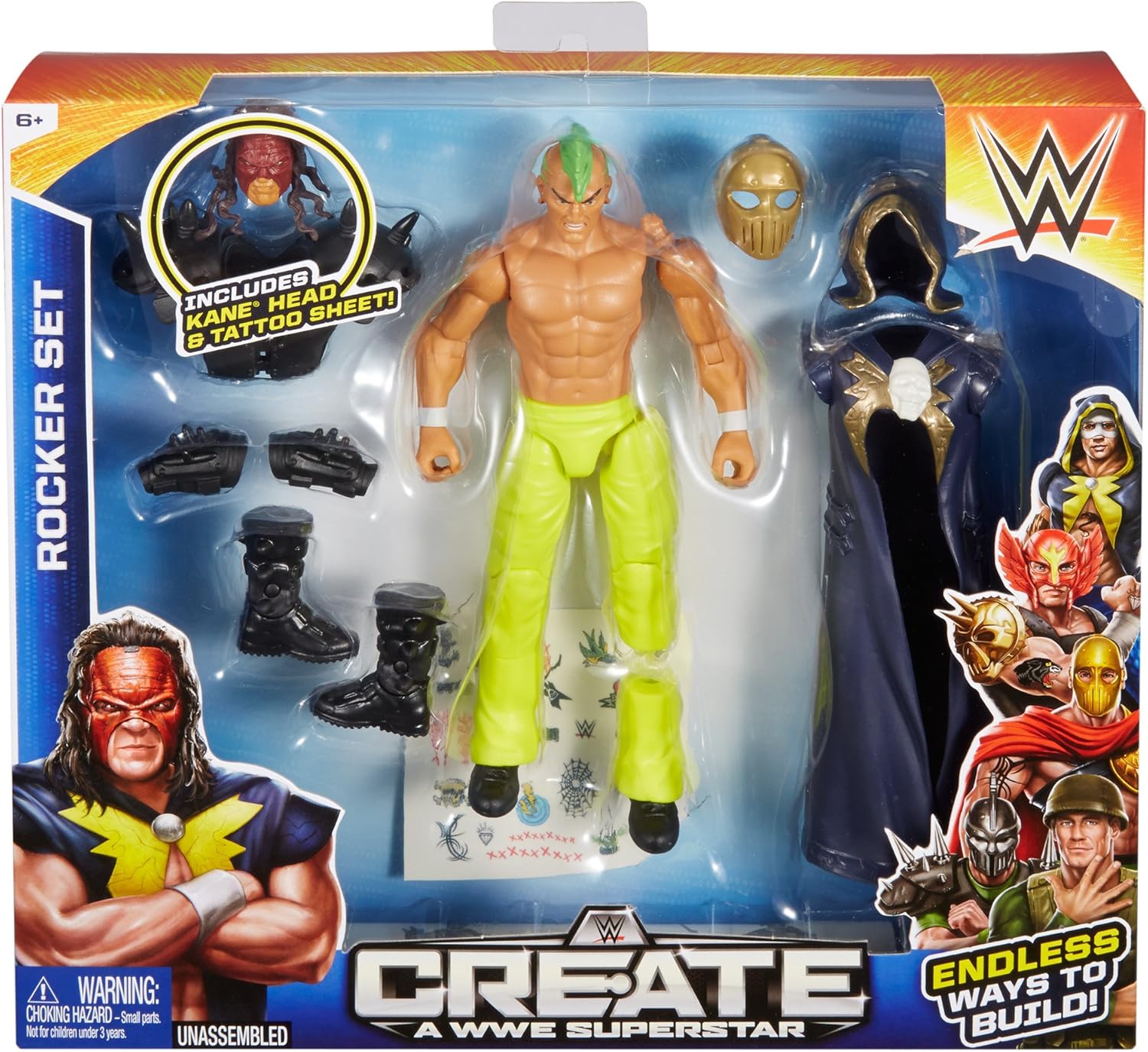 Create a WWE Superstar Kane Rocker Pack 
