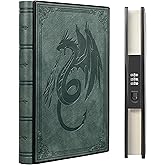 ZXHQ Diary with Lock, A5 Journal with Built-in Lock, 180° Lay Flat, Journal for Men & Women, Personal Planner Organizer, 220 Pages 120Gsm Paper, 5.9 x 8.5inch Premium Gray