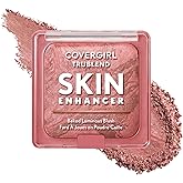 COVERGIRL TruBlend Skin Enhancer Baked Luminous Blush, with Hyaluronic Acid &amp; White Rose Extract, Blends Seamlessly - Rose Latte (Nude with Pink Swirls)