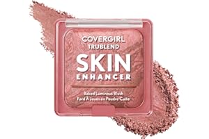 CoverGirl TruBlend Skin Enhancer Baked Luminous Blush, Luminous Finish, With Hyaluronic Acid & White Rose Extract, Blends Sea