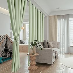 Hiasan Room Divider Blackout Curtains,Extra Wide