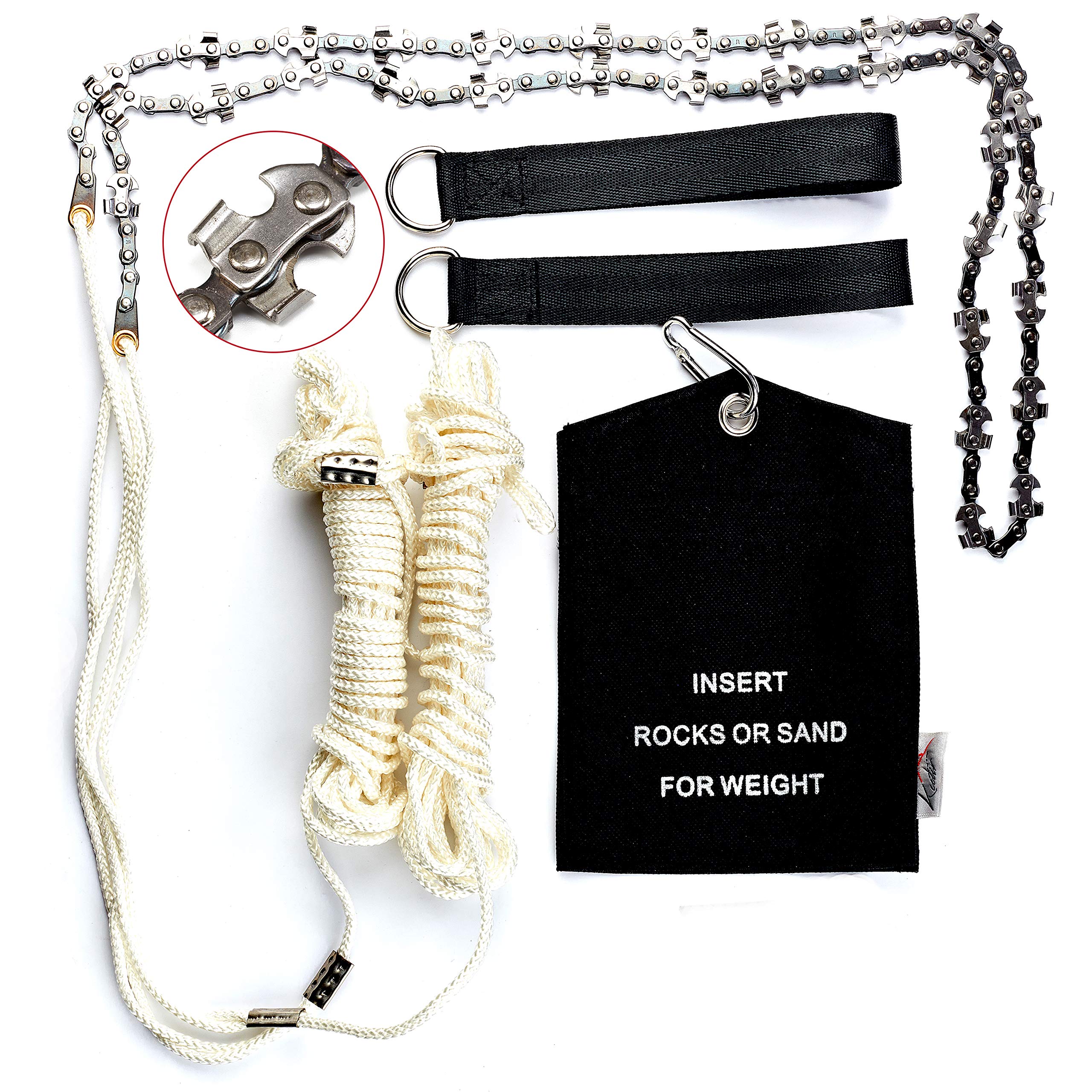 High Limb Rope Chain Saw 48 Inch Branch Tree Cutter Trimmer Garden