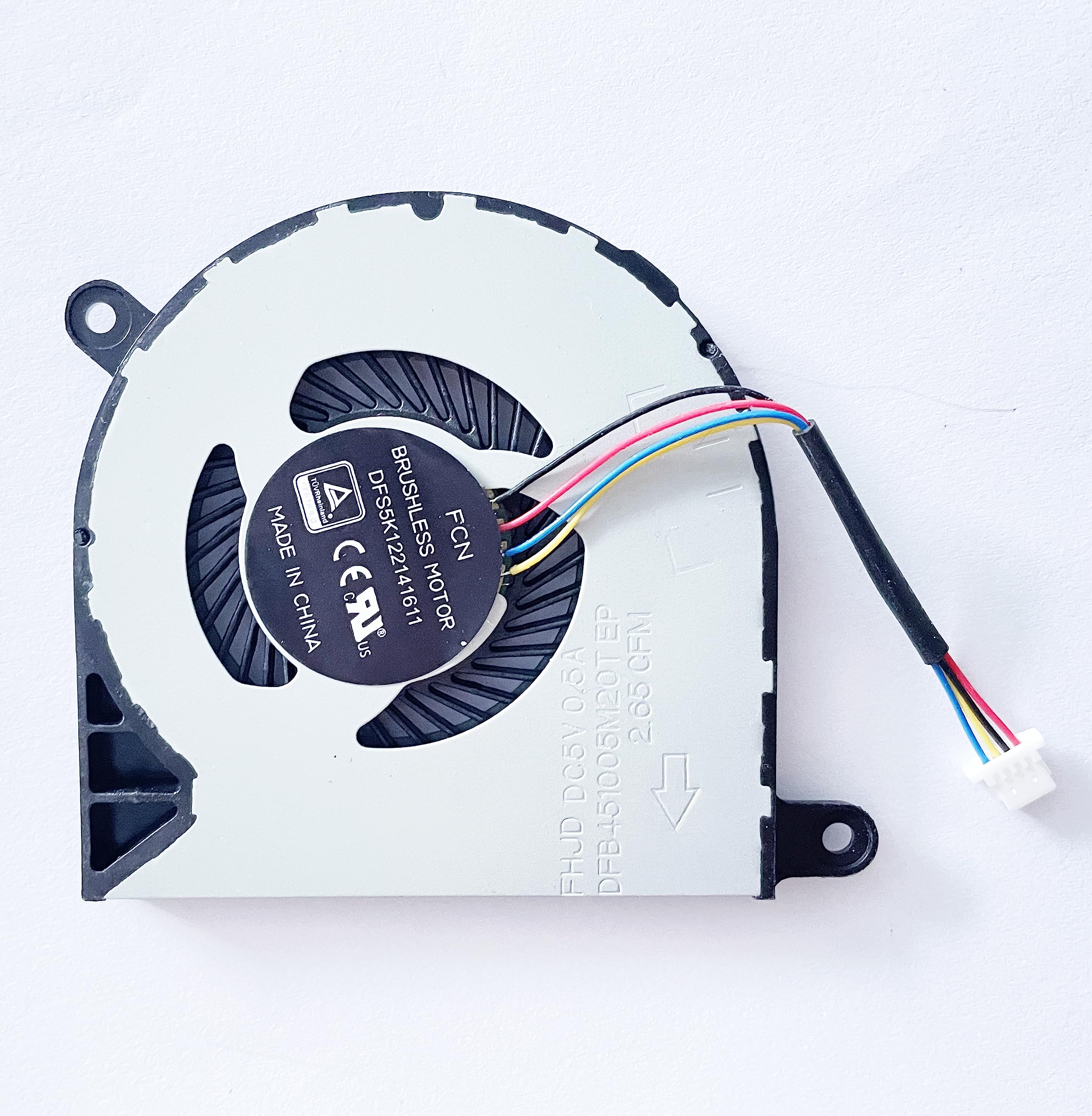 Fleshy Leaf CPU Cooling Fan Replacement for Dell Inspiron 13 5368 5378 5379 7368 7378 7379 Inspiron 15 5568 7569 7579 P58F 031TPT 31TPT