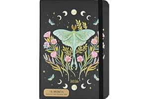 2026 Luna Moth Weekly Planner (16 months, Sept 2025 to Dec 2026)