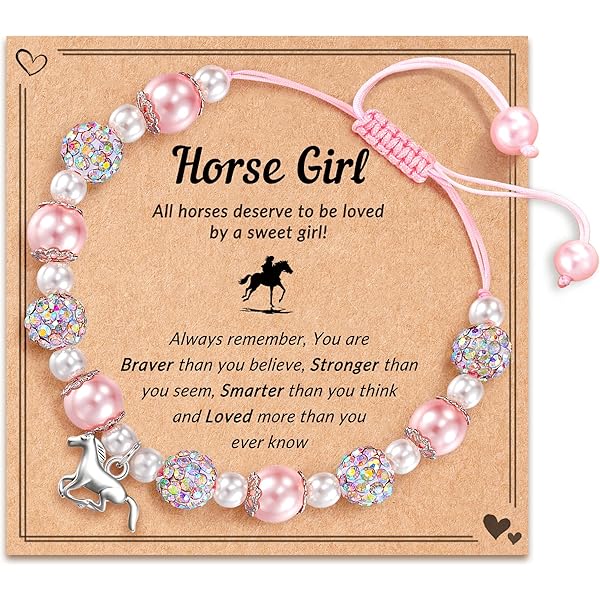 Pulsera Ajustable De Plata De Ley 925 Para Niñas Y Caballos, Pulsera Vintage Con Diseño De Caballo Para Niñas, Regalo Para Mujeres Y Niñas Amantes De