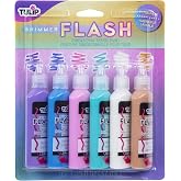Tulip 17581 Dimensional Metallic Fabric Paint (Shimmer Flash), 1.25 Fl Oz (Pack of 6)