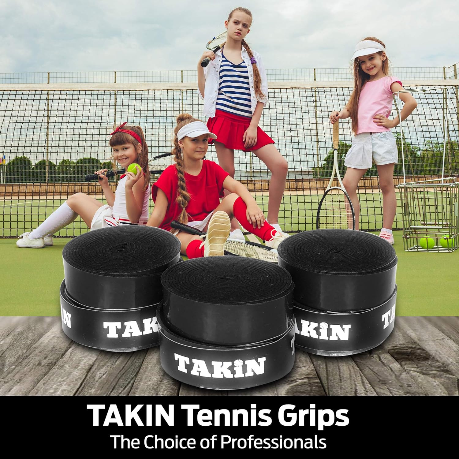 Takin Best Tacky Tennis Grips - Absorbent Over Grip for Tennis Racquet Handle - Black Tennis Racket Grip Tape Replacement for Rackets - 3 Pack Overgrips/Overwrap : Sports & Outdoors
