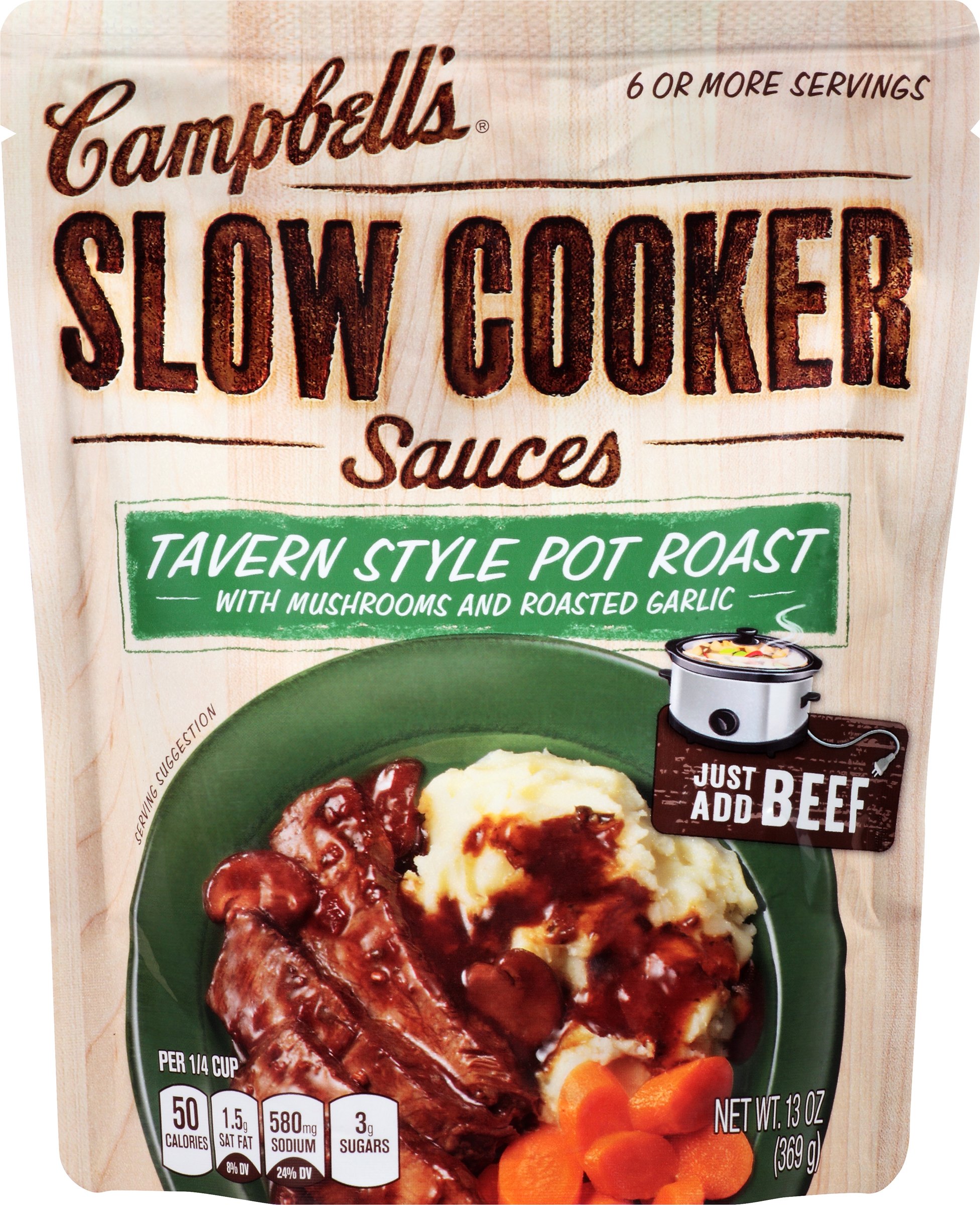 Campbell's Slow Cooker Sauces Tavern Style Pot Roast 13 Ounce (... Free