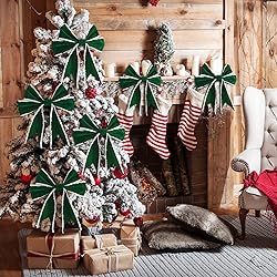 Syhood 2 Rolls Christmas Velvet Decorative Ribbons