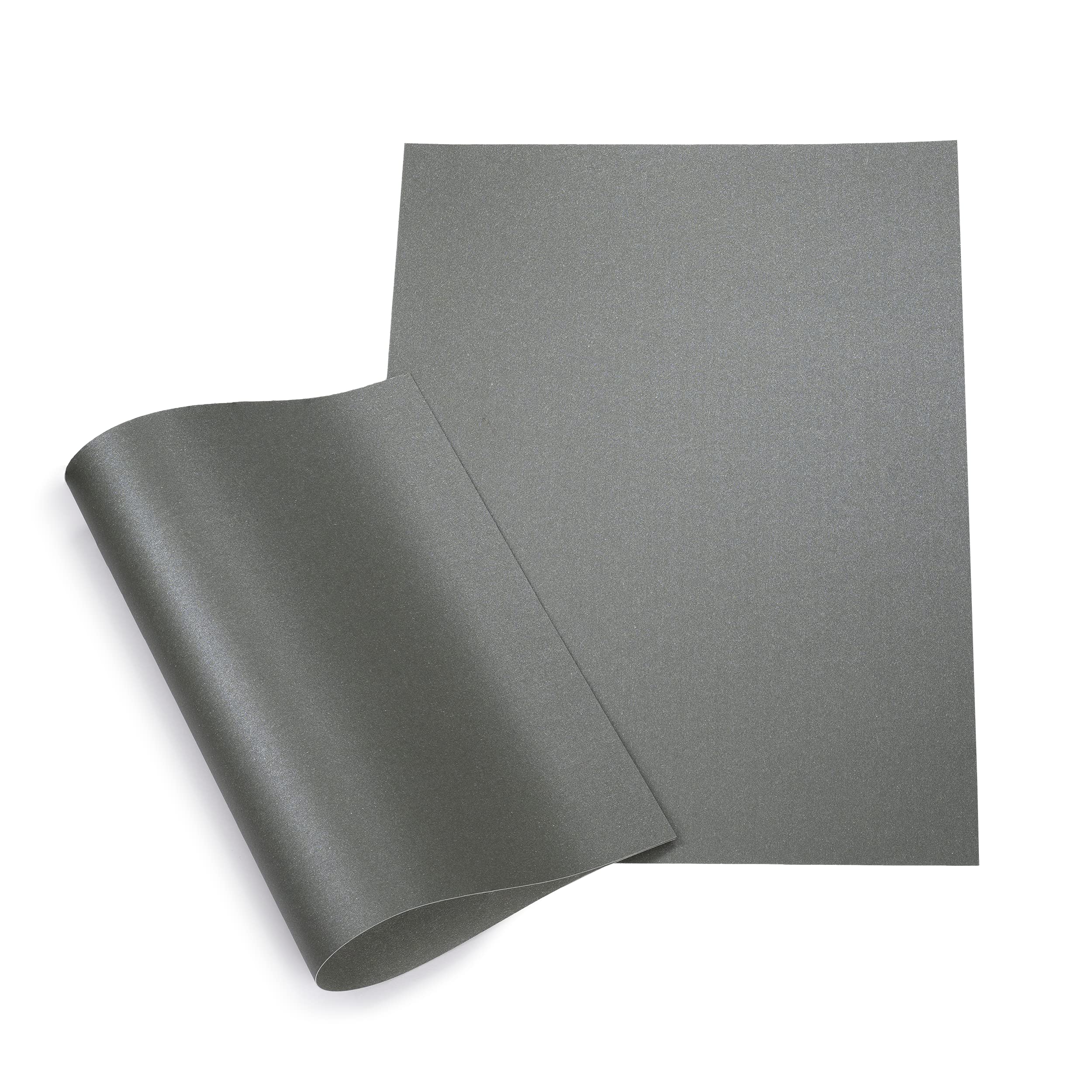Papertent A4 Double-Sided Pearl Card, 250gsm 20 Sheets - Hematite Silver