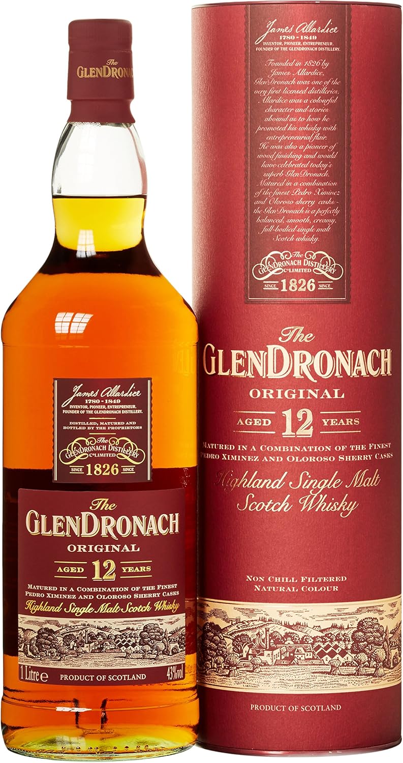 Glendronach 12 Jahre Original Single Malt Whisky (1 x 1 l): Amazon.de