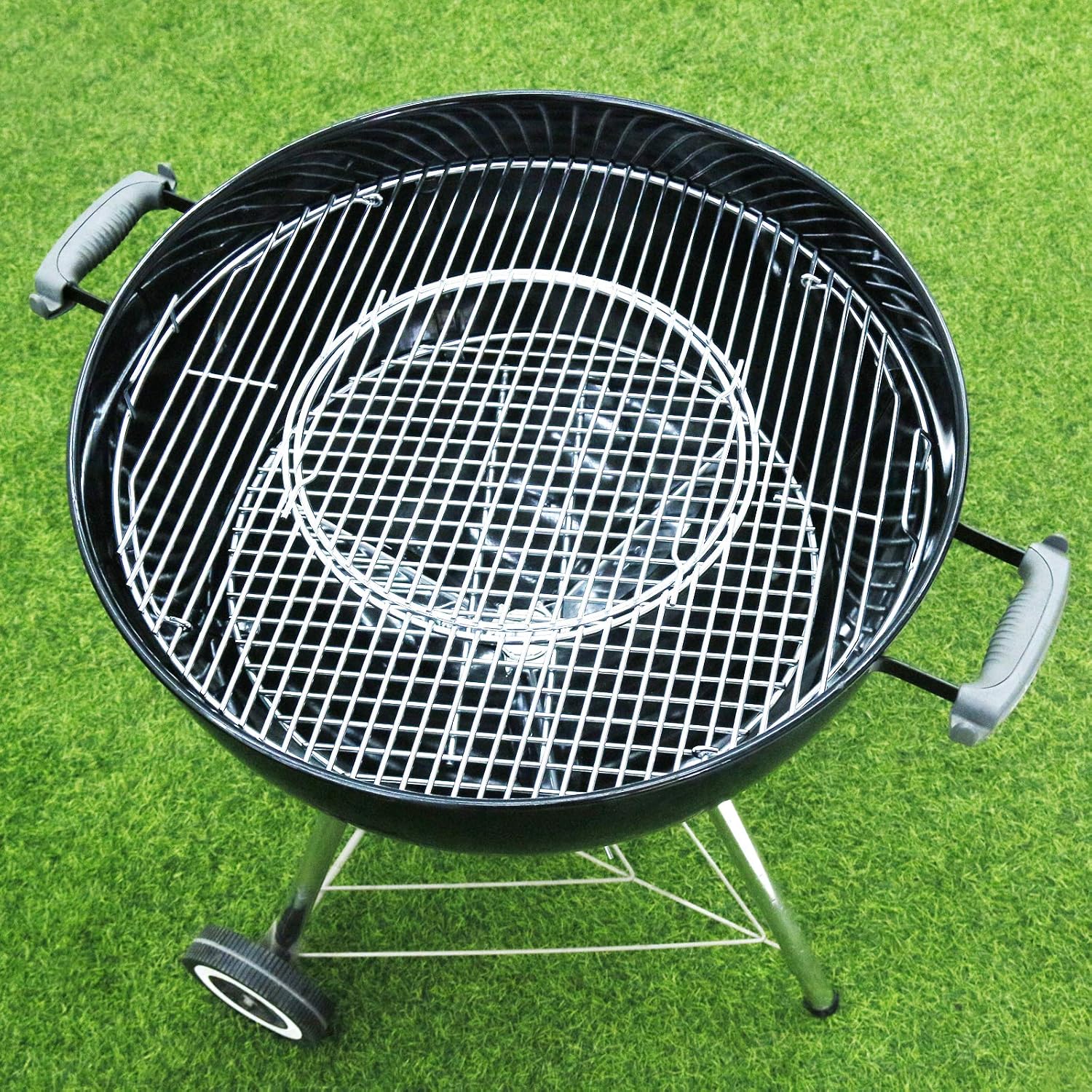 Denmay 8835 Cooking Grate, 7441 Charcoal Grate and 7444 Cleaning System Kit for Weber 57CM One-Touch Silver - Image 4