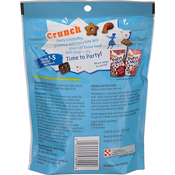 FRISKIES PURINA PARTY MIX BEACHSIDE CRUNCH, 6 OZ
