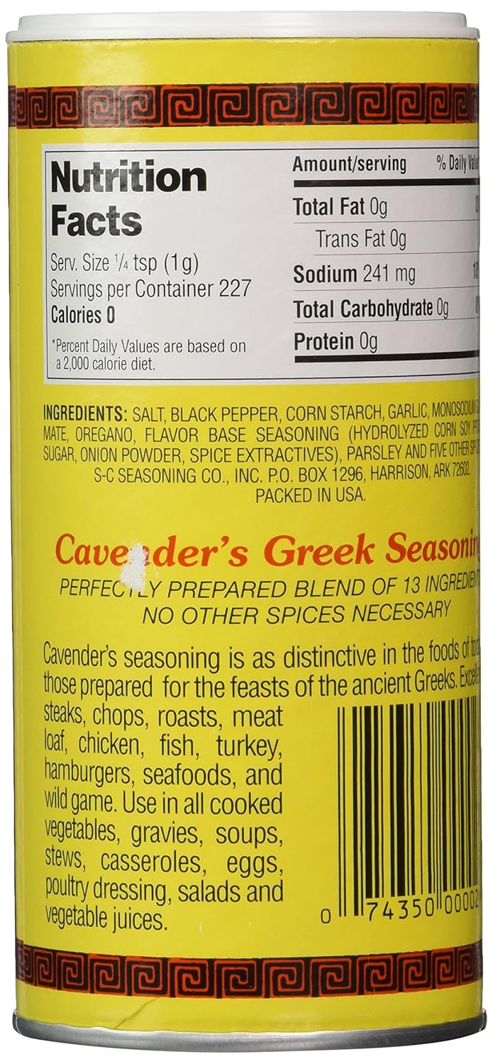 cavender's greek seasoning recipe