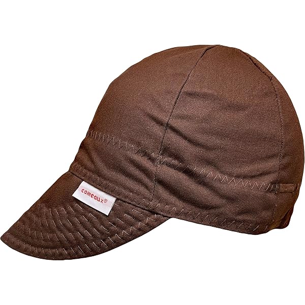 NWT Comeaux Caps Welders Welding hats solid black size 7-3/4 Reversible 2000