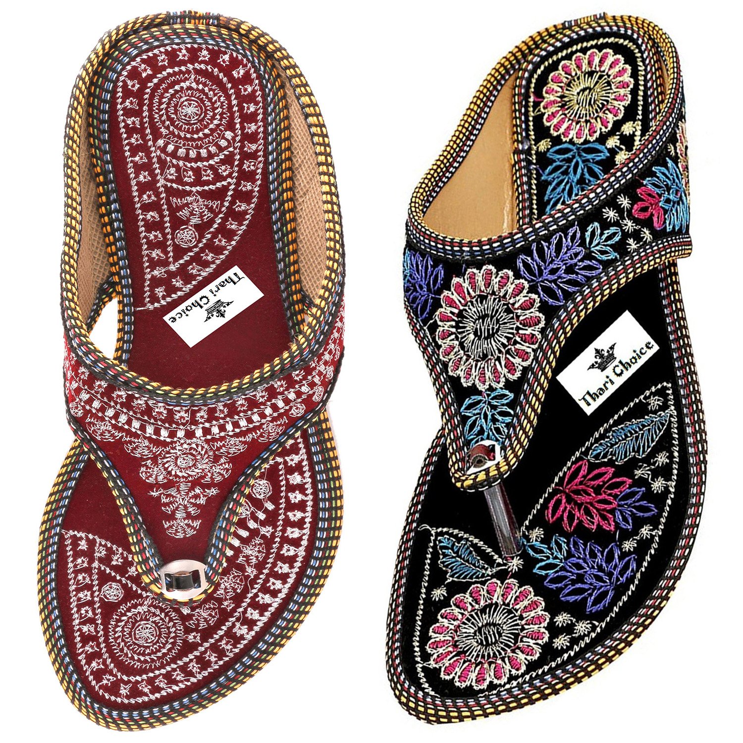 thari choice woman ethic flat stylish slipper combo pack