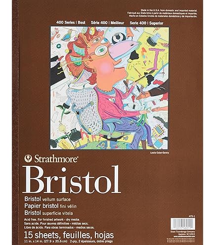 Bloc Strathmore Médias Mixtes 400 - Papier Gris 15,2x20,3cm