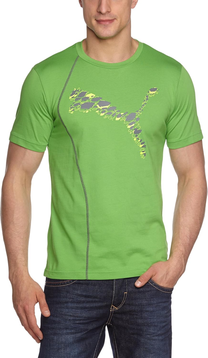 PUMA Herren TShirt Ct_Graphic Short Sleeve Tee, classic green, XXL