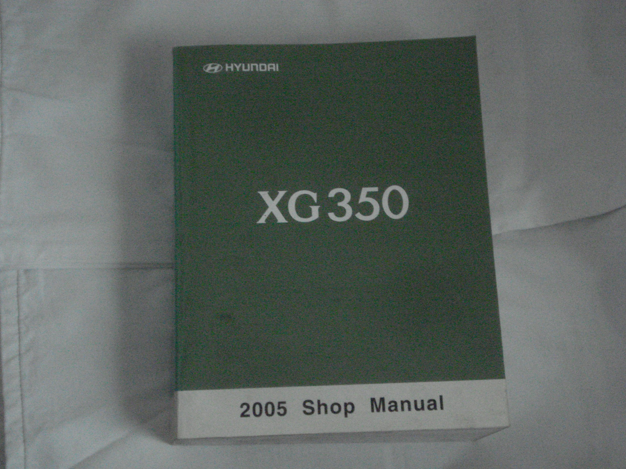 2005 Hyundai XG350 Shop Manual Paperback – 2004