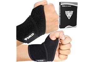 MCD Wrist Brace Comfortable, 2 Pack Lightweight Wrist Support for Left & Right Hand Wrist Support Brace Wrist Wraps for Women