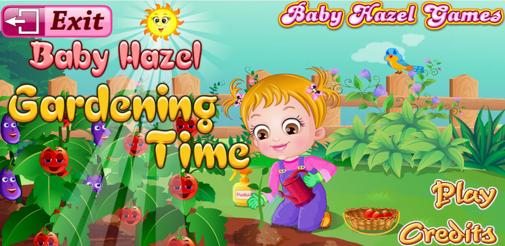 Baby Hazel Gardening Time