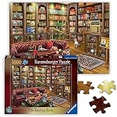 Ravensburger - The Reading Room - 1000 Piece Jigsaw Puzzle - Stunning, Vivid Colors - Books, Knick-Knacks &amp; Overstuffed Chairs - Peaceful Library Scene - Puzzles for Adults