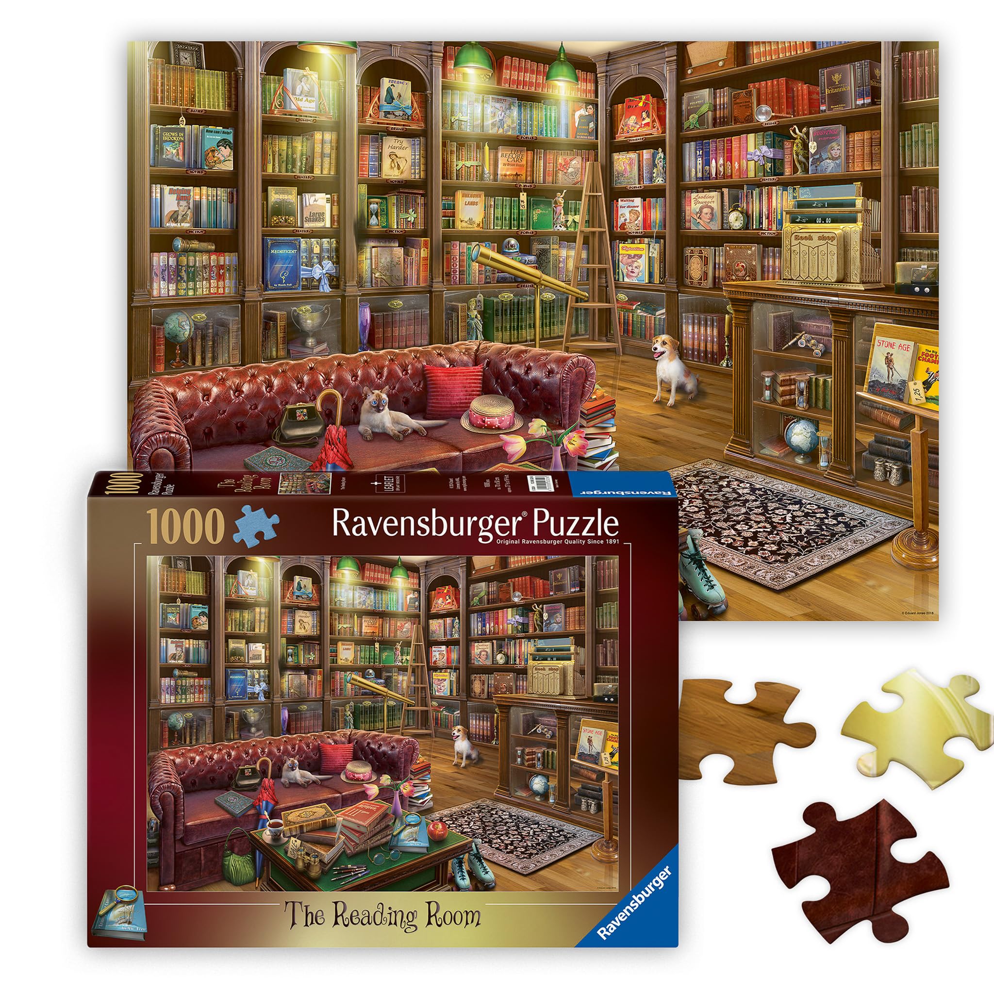 Ravensburger The Reading Room 1000 Piece Jigsaw Puzzles for Adults and Kids Age 12 Years Up