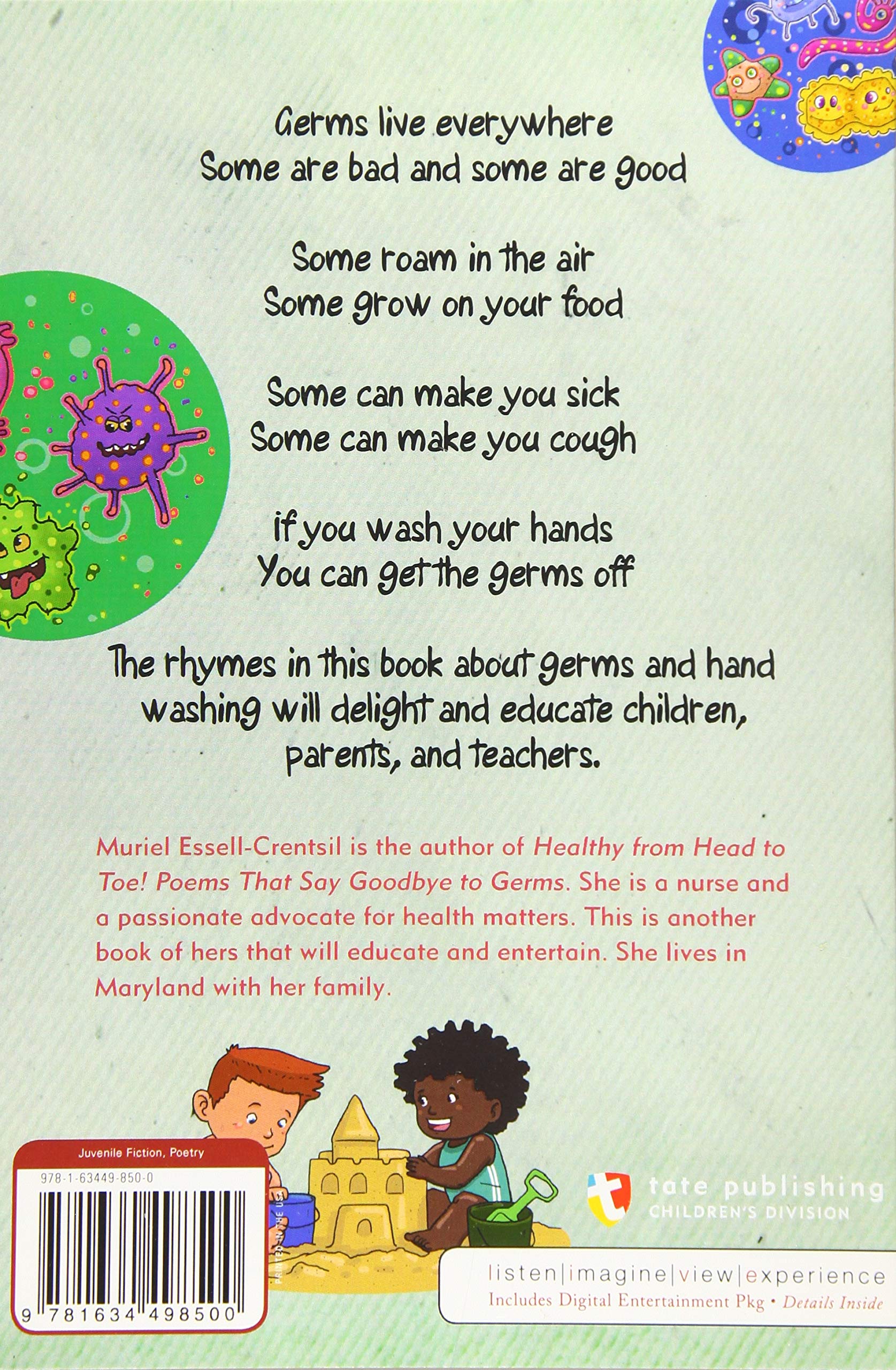 Germs On My Terms Poems That Teach Me About Hand Hygiene Amazon Co Uk Crentsil Muriel Books