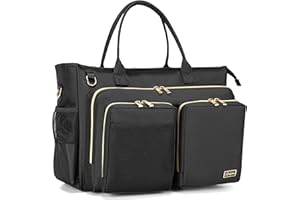 Rabjen Nurse Utility Tote Bag, Laptop Travel Bag for Work Home Care Nurse for adults