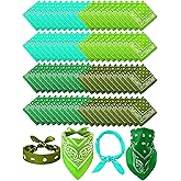 Unittype 48 Pieces Paisley Bandana Novelty Unisex Headband Square Scarf Cowboy Bandanas for Parade Halloween Party Costume