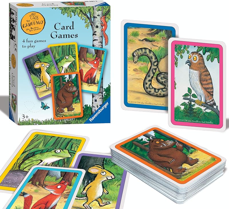 Ravensburger The Gruffalo Card Game for Kids 3+ 4 Classic Games