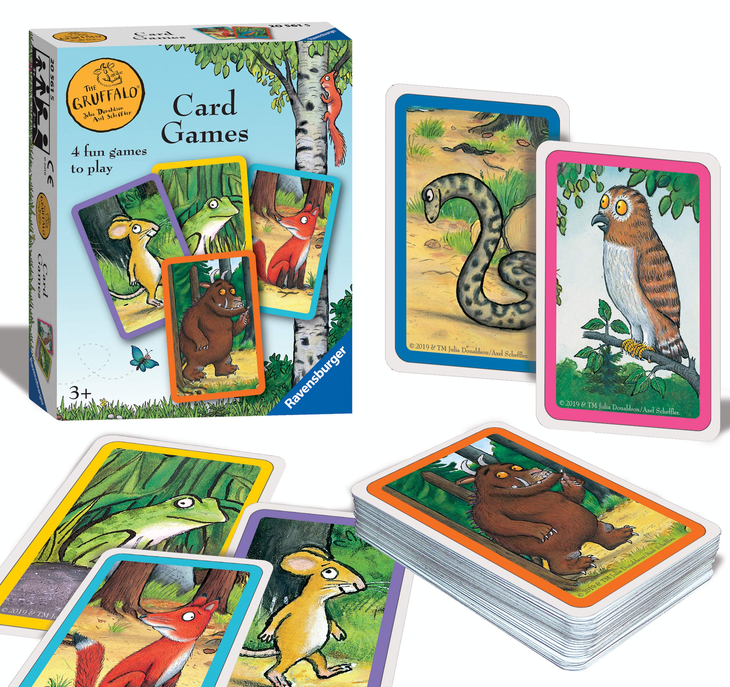 Ravensburger The Gruffalo Card Game for Kids Ages 3 Years and Up – 4 Classic Family Games in One: Snap, Happy Families, Swap & Pairs – Educational Preschool Game for Boys & Girls