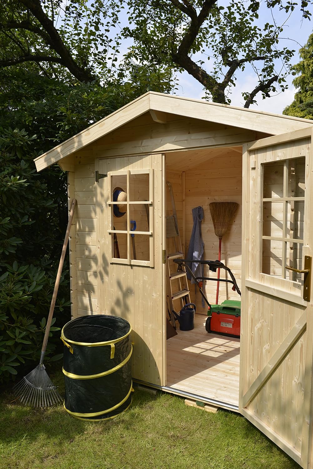Lillevilla Lv203 Gartenhaus Holz Natur 228 X 238 X 222 Cm Garten Geratehauser