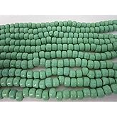 Opague Glass Crow Pony Beads Jewelry Craft Bead Necklace 100 pcs 9 x 6MM c