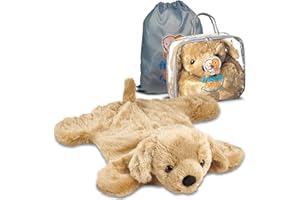 FRIENDLY CUDDLE Weighted Lap Blanket for Kids & Adults – Lucy Kids Weighted Blanket – ASD, Sensory Processing Weighted Stuffed Animals Dog Toy – Microwavable Weighted Lap Pad for Kids, 5 Lbs.