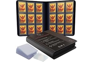 CLAWSVIOS Toploader Binder for Trading Cards & Sports Cards | Top Loader Binder for Cards with Care Kit | 288 Pockets 25 Toploaders & Penny Sleeves | Trading Card Binder - Pokemon, Yugi-Oh & More