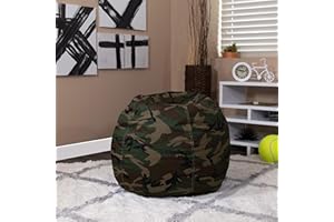 BizChair Small Camouflage Bean Bag Chair for Kids and Teens