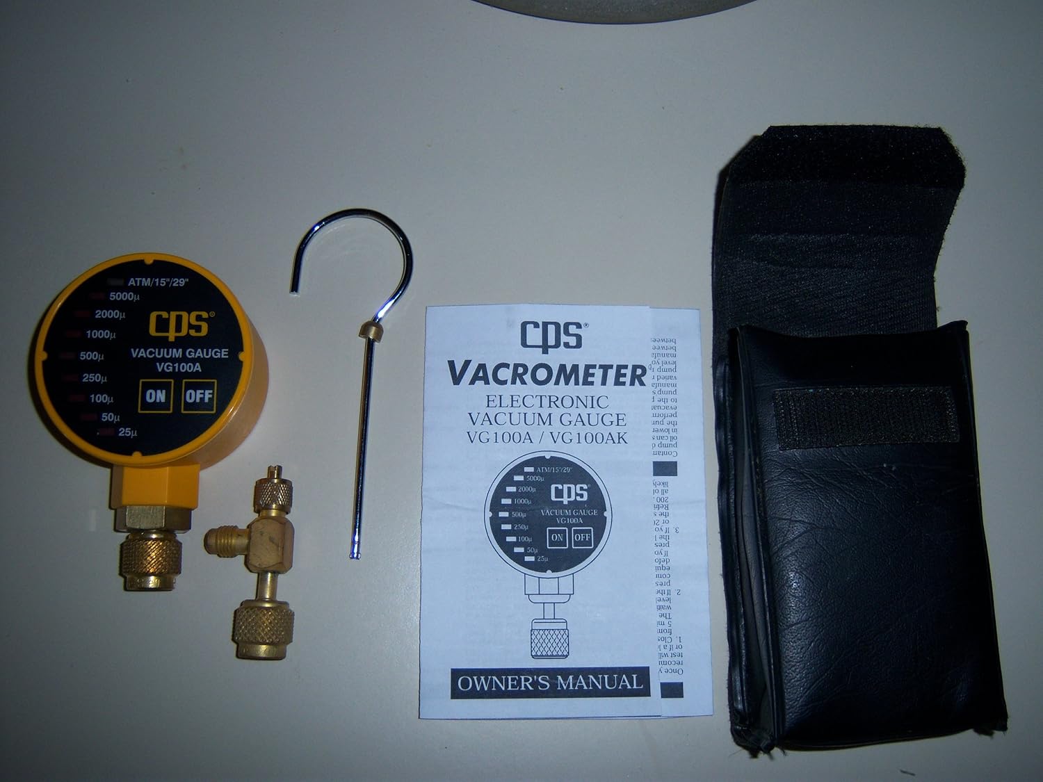 CPS Products VG100A Portable Vacuum Gauge, LED Indicators