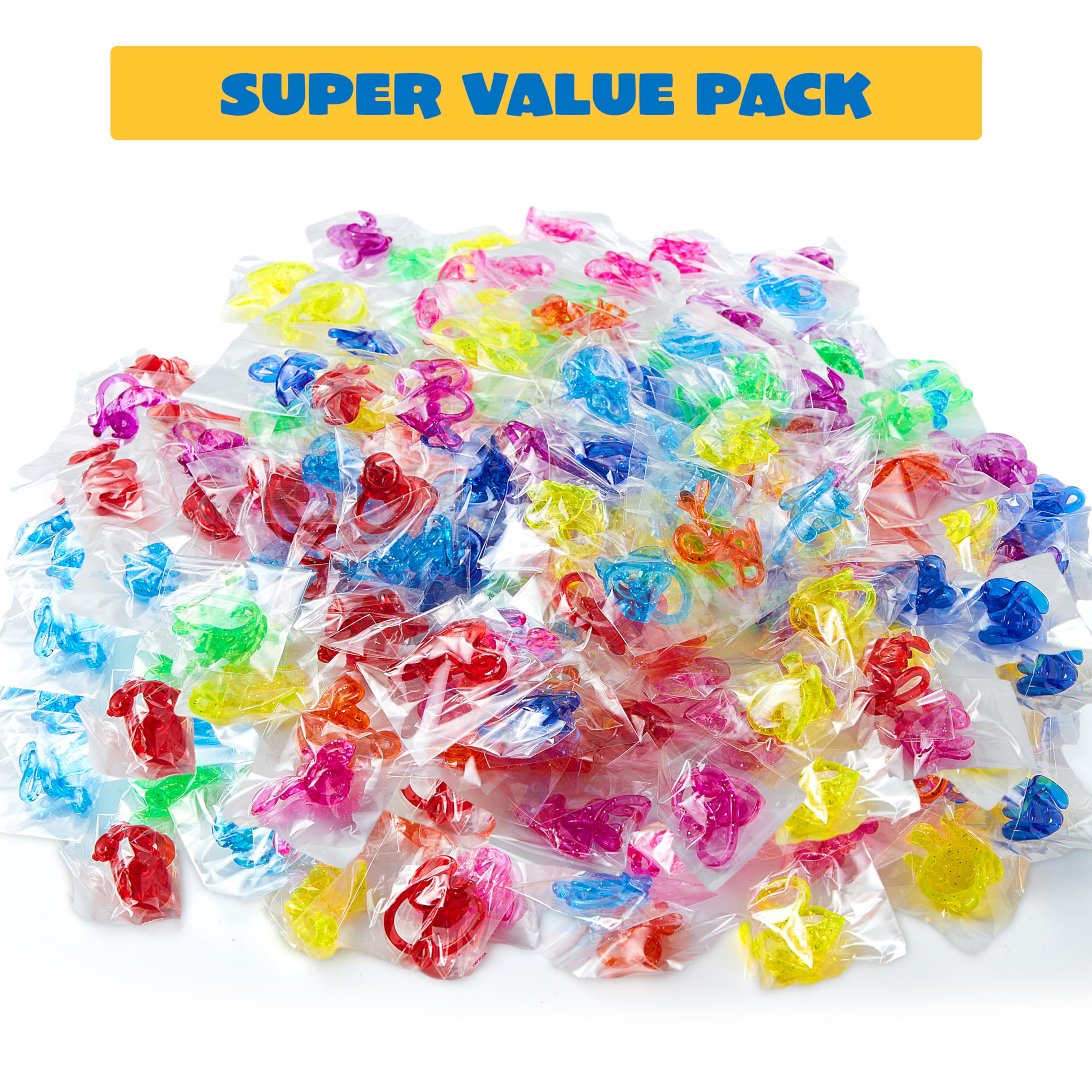 JOYIN 48Pcs Glitter Sticky Hands Party Favors, Party Table Favors Set for Kids, Holiday Traditions, Classroom Treasure Box Carnival Prizes Bulk Pinata Stuff Mini Toys