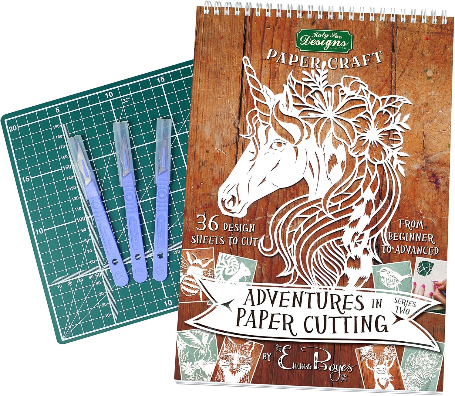 Kit de Découpage de Papier Série 2 avec Modèles et Motifs de Découpe