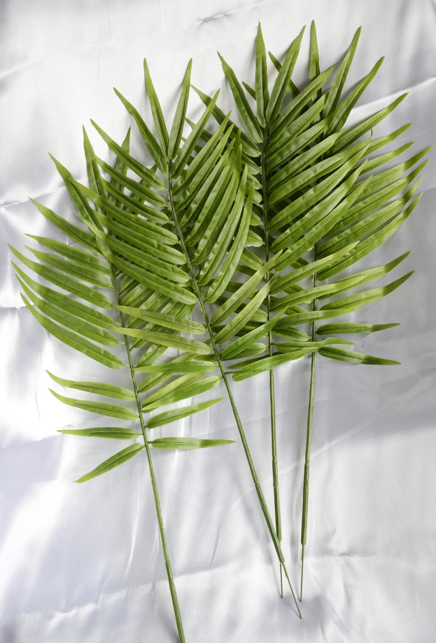 Lot of 6 Palm Leaf Sprays 21" Artificial Silk Stems