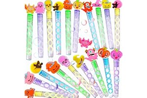 ROAQUA Bulk Mini Halloween Holiday Bubble Wands Summer Graduation Party Favors,Winter Party Supply (24 Halloween)