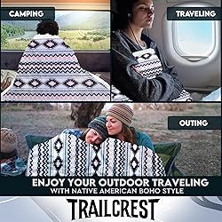 TrailCrest Sherpa Fleece Throw Blanket, Cozy Plush