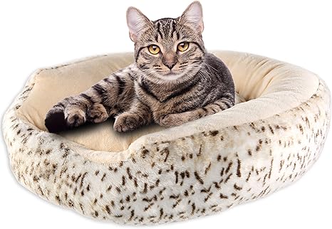 Monkey Mountain Panier Pour Chat Leopard Des Neiges O56 X 14 Cm Avec Teddy Peluche Chat Canape Chat Panier Pour Chien Panier Pour Chien Amazon Fr Animalerie