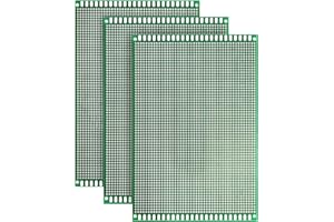 Double Sided PCB Board,D DZRCOXI Large PCB Circuit Board Protoboard 3PCS 12X18CM for DIY Soldering Electronic Projects Compatible with Arduino Kits (12X18CM-3Pcs)