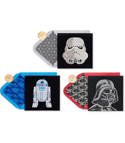 Papyrus Star Wars Geburtstagskarten-Set – 3 Karten Mit BB-8 & Yoda – Inkl. Umschläge