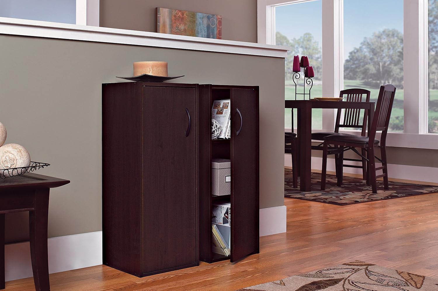 ClosetMaid 8991 Stackable 1-Door Organizer, Espresso: Furniture & Decor