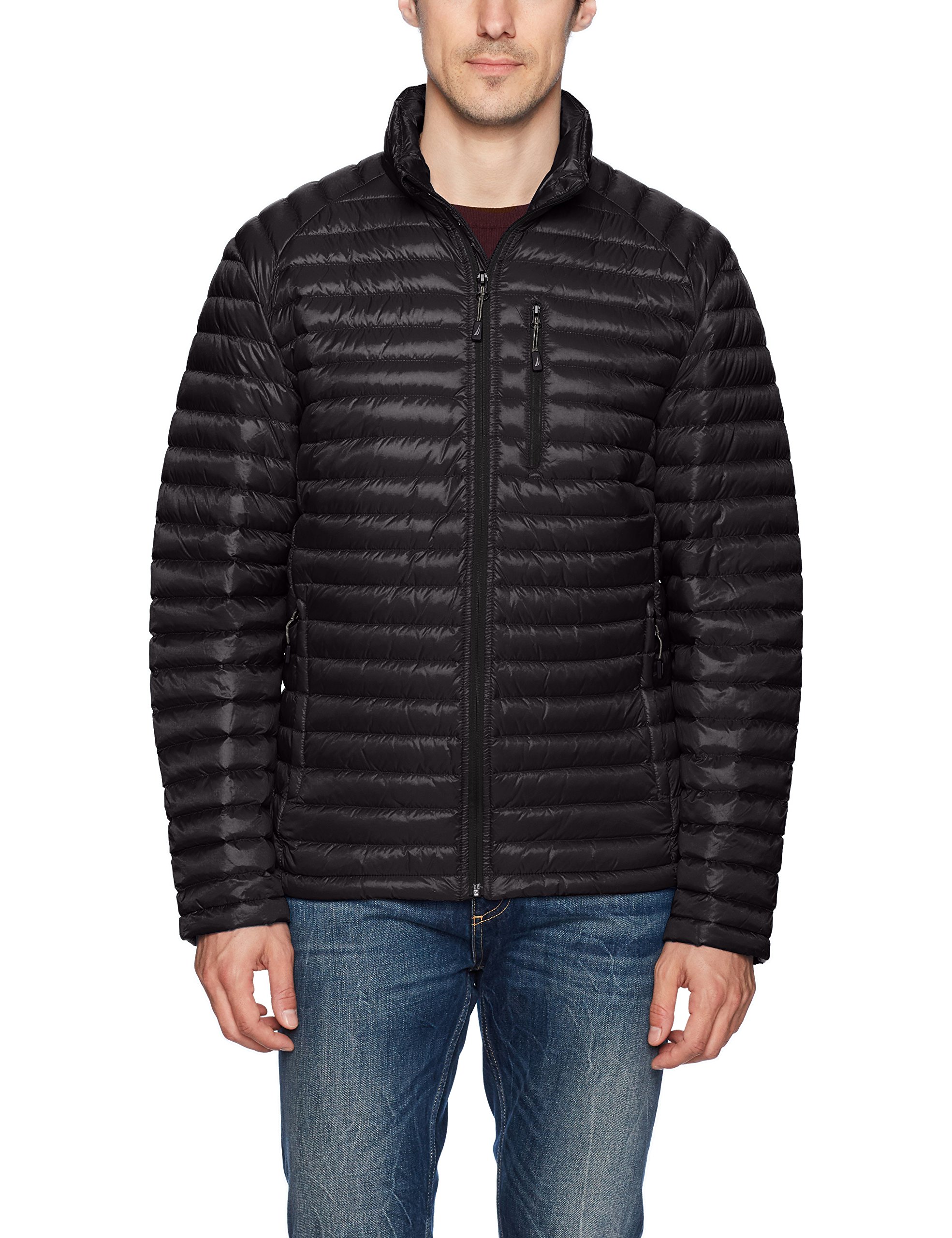 Nautica Men's Down Packable Puffer Jacket, Black, M Homer's Coat